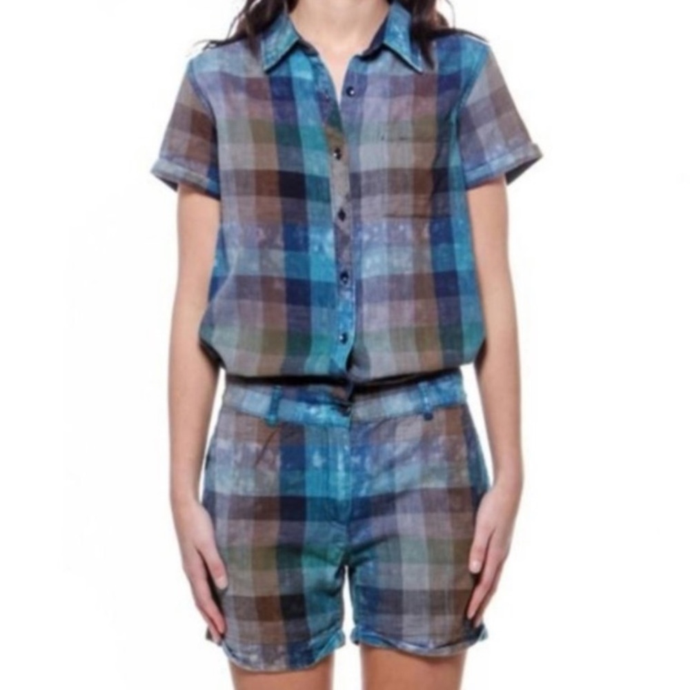 COPY - Chip Foster Emerald multicolor XL romper euc